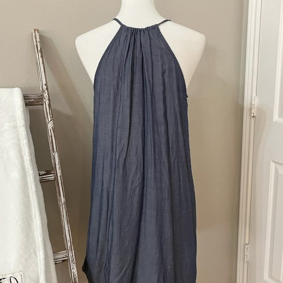 love, Fire Denim Feel Swing Dress Medium - Picture 4 of 4